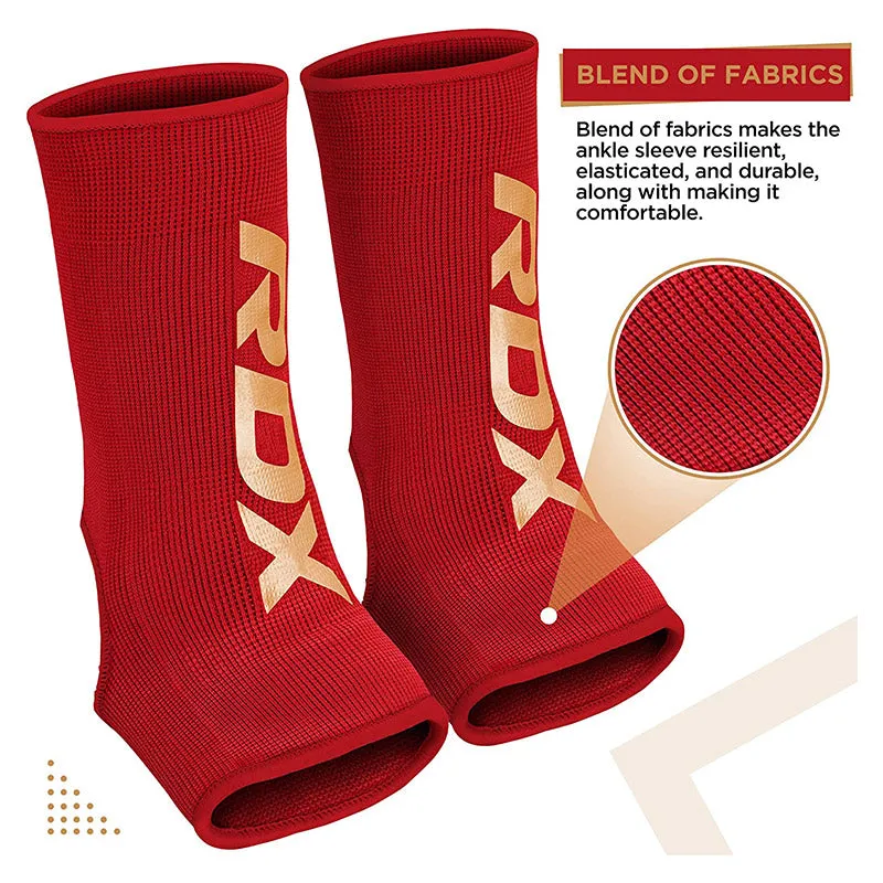 RDX AW Cavigliera S Rossa Elastica per Boxe