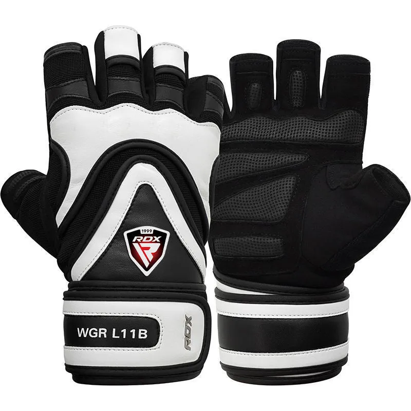 RDX L11 Guanti Palestra Nero Sollevamento Pesi