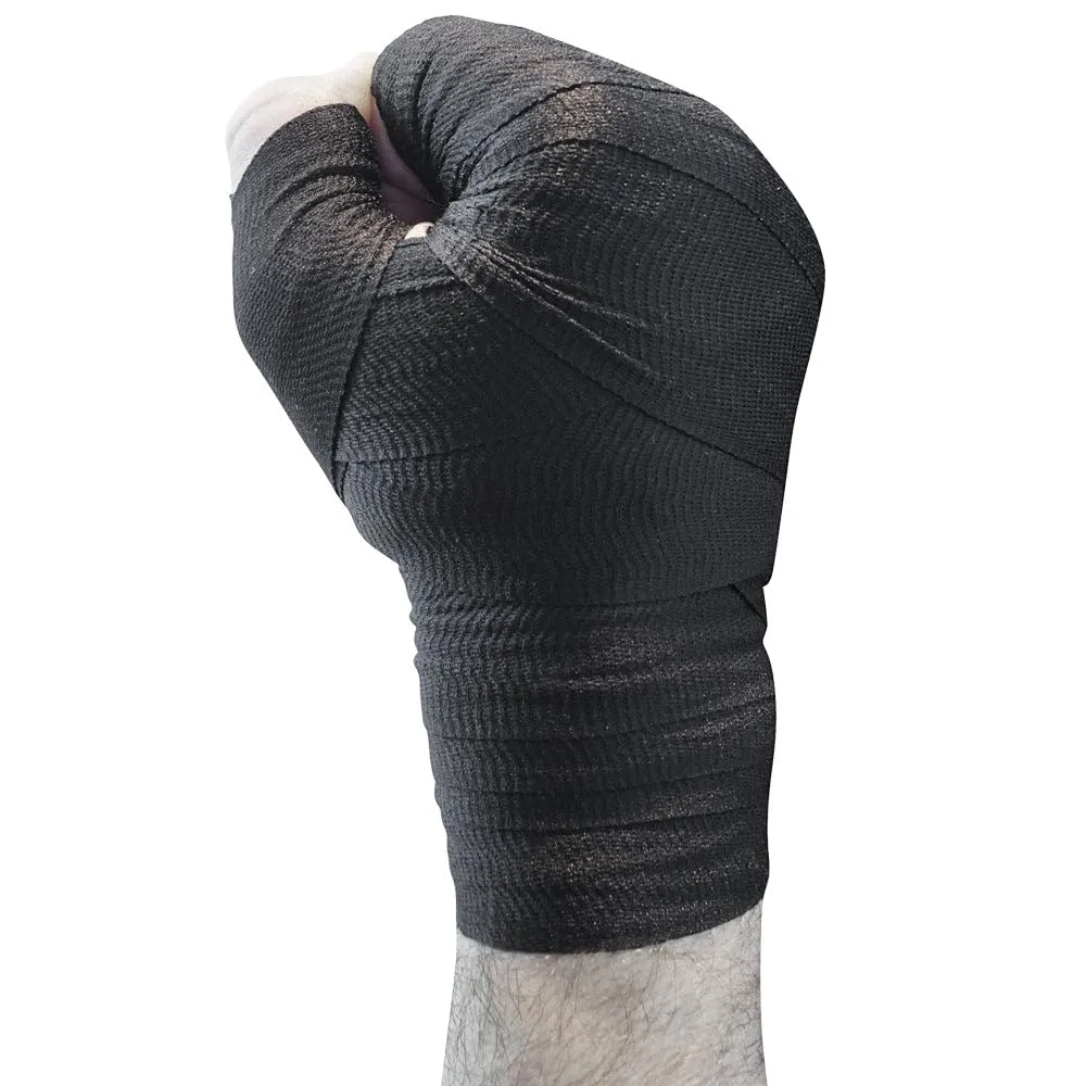 Meister Bende Elastiche Boxe Nero 10 Rotoli Garza 381 cm