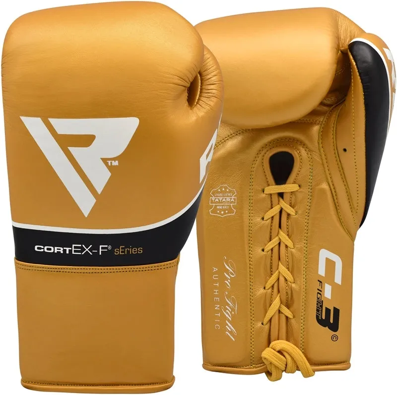RDX C3 Guantoni Boxe Pelle Lacci 10oz