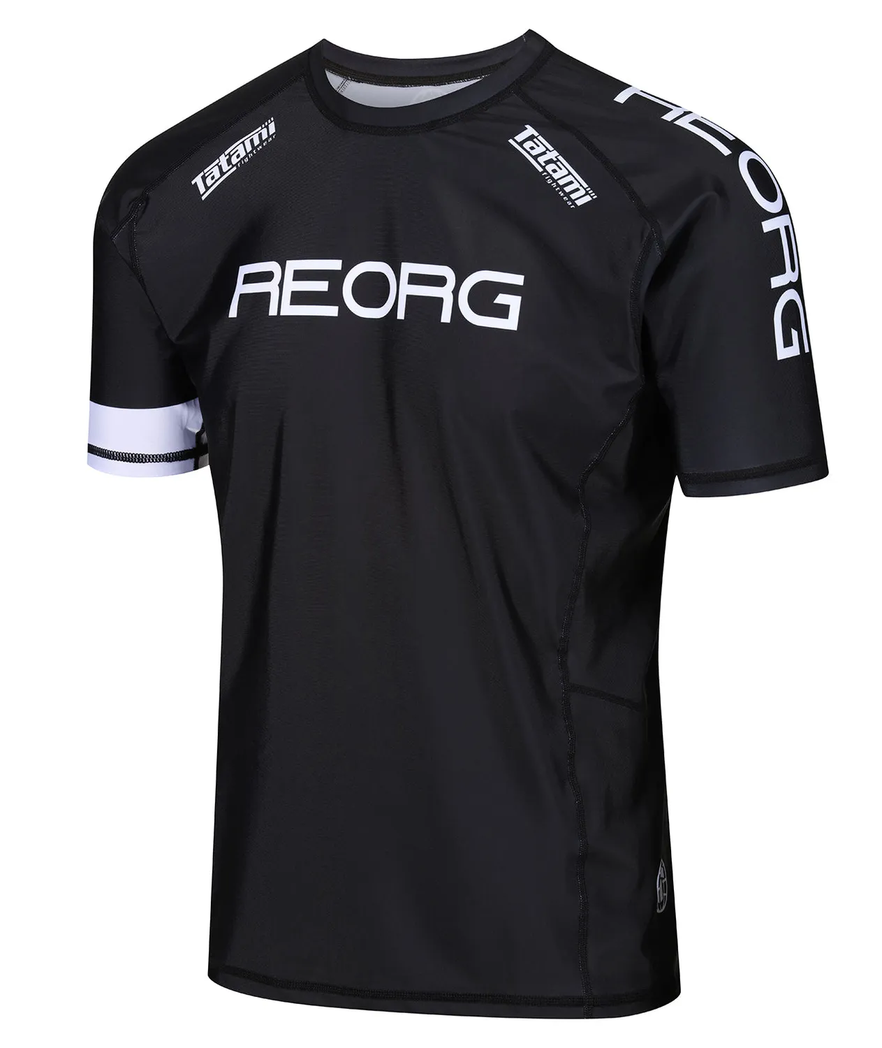 Tatami REORG Basic Dad Bod Rash Guard Nero Comodo Cotone-like