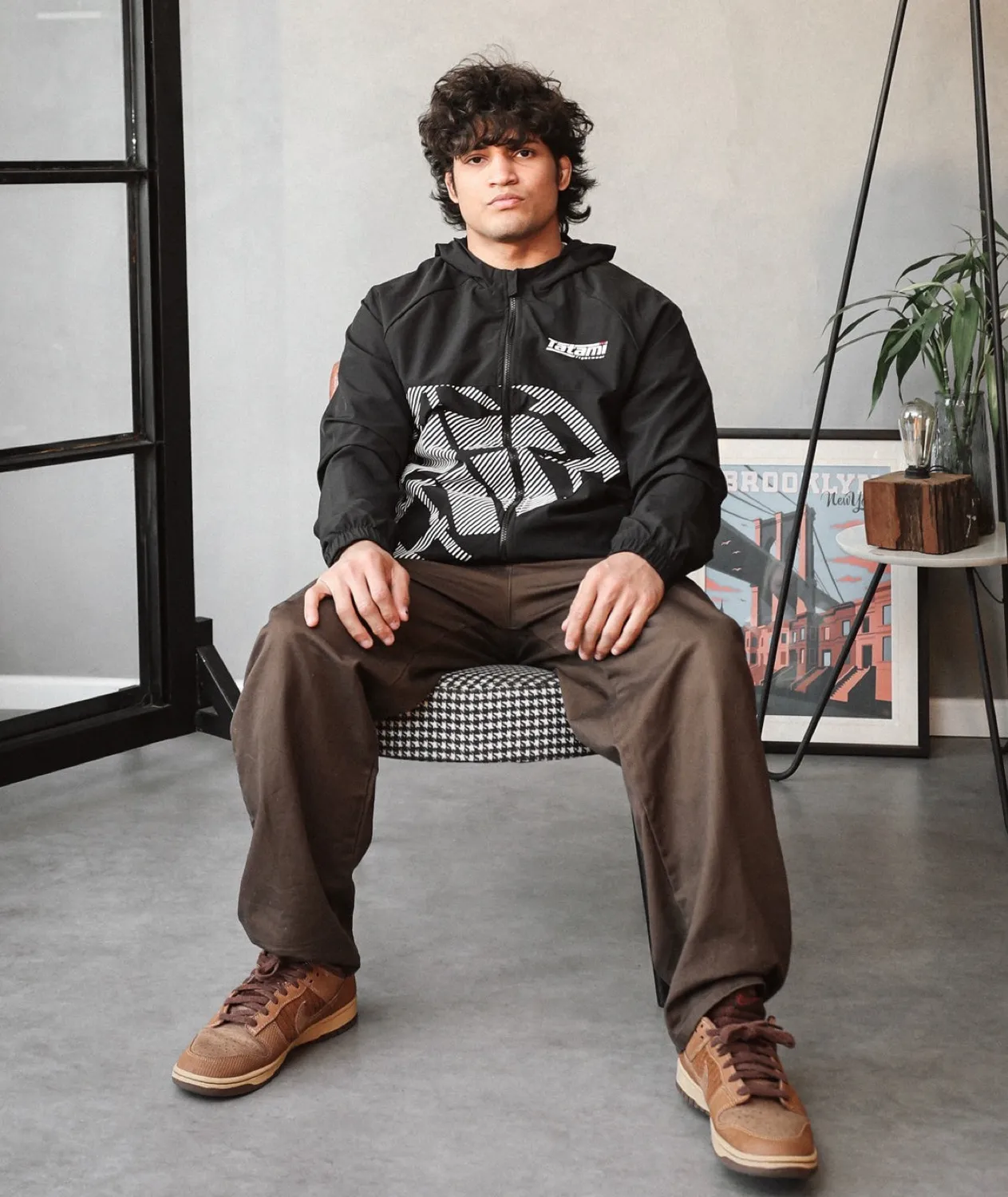 Tatami Eclipse giacca uomo nera leggera cappuccio