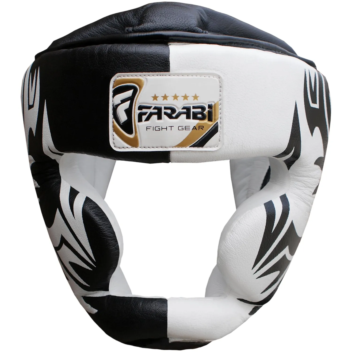 Farabi caschetto boxe pelle vera full face taglia M