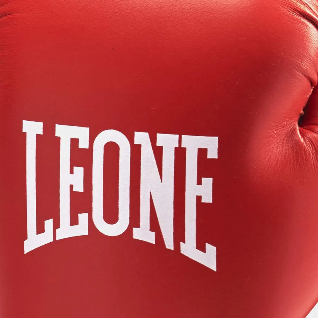 Leone1947 Contest GN010 guantoni boxe rossi 10 oz pelle