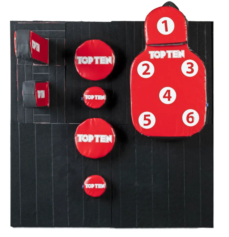TOP TEN Power Wall One 4 All bersaglio parete rosso