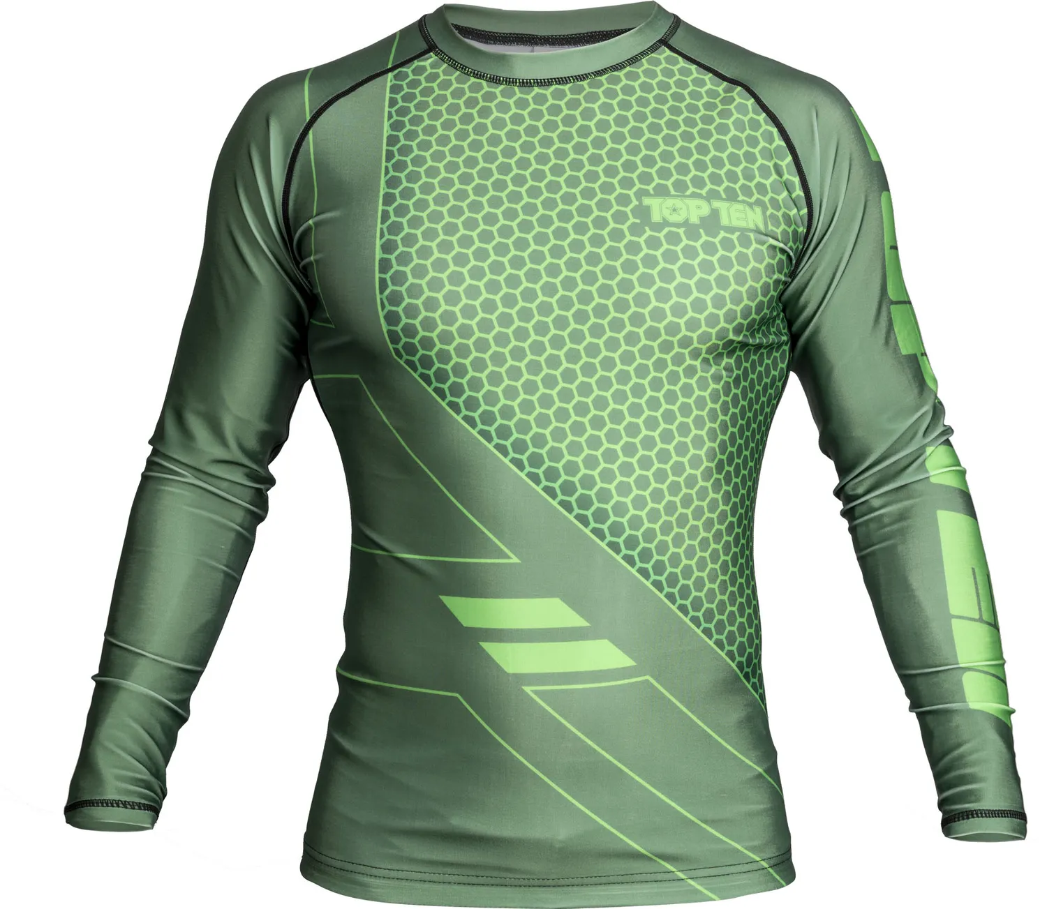 TOP TEN COMBat rash guard MMA elasticizzata