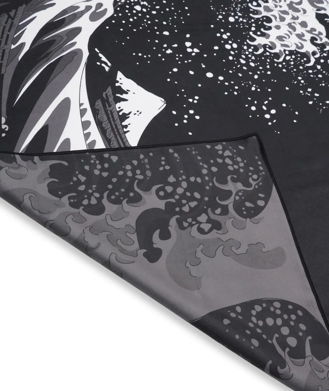 Tatami Kanagawa asciugamano palestra nero 80x120 microfibra