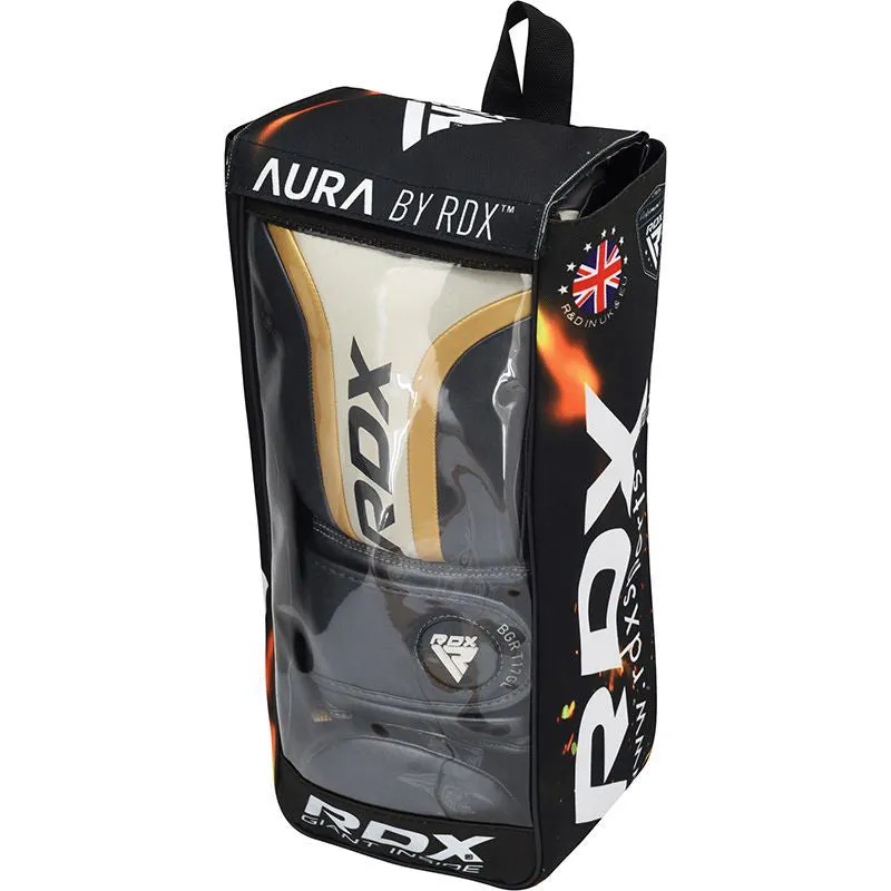 RDX Aura T17 guanti boxe dorati imbottiti
