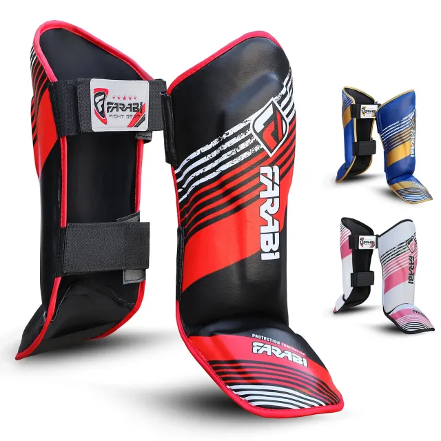 Farabi Kids parastinchi kick boxing ragazzo L nero velcro