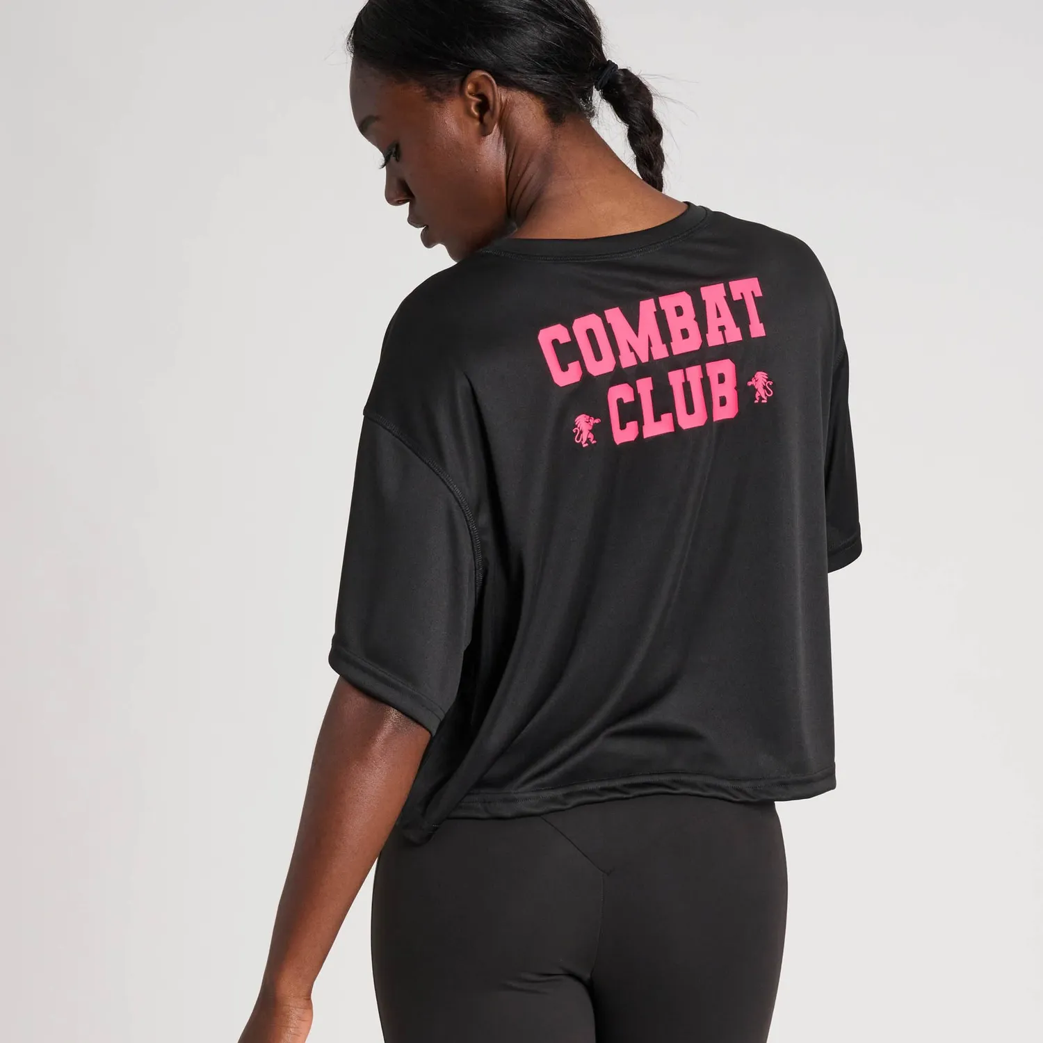 Leone1947 Combat Club ABX521 T-Shirt Donna M Corto nera