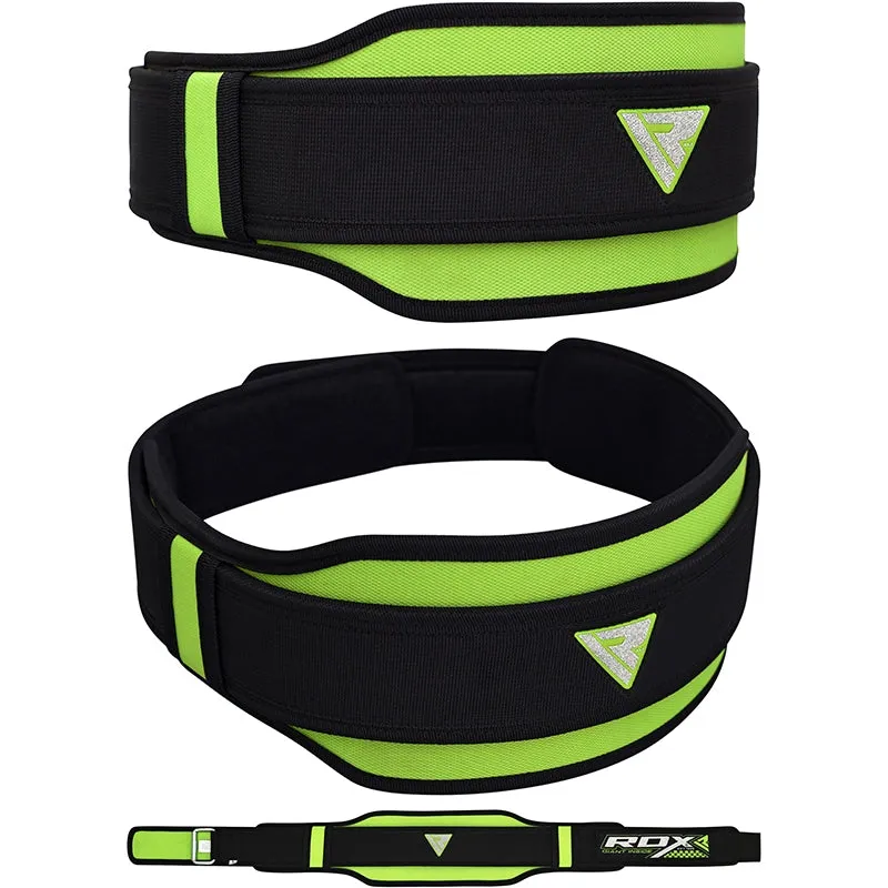 RDX 8D Cintura Sollevamento Pesi Nylon Verde S