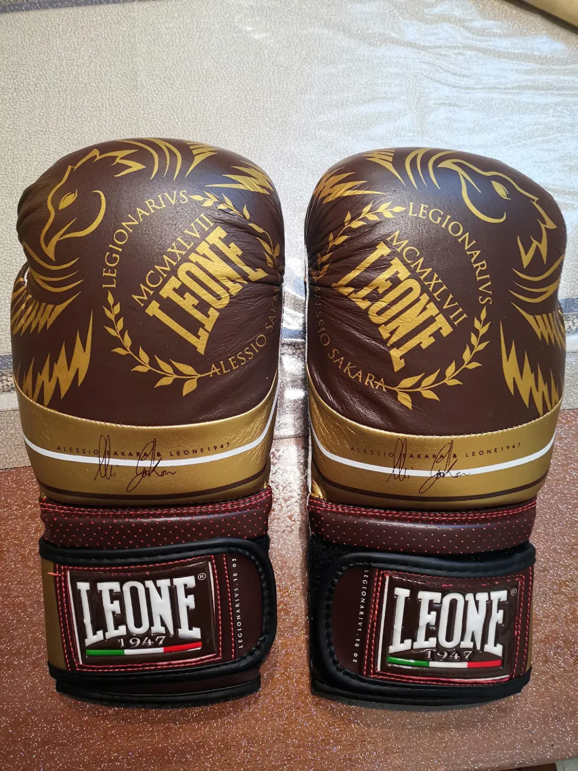Leone1947 Legionarivs guanti boxe 10 oz bordeaux pelle