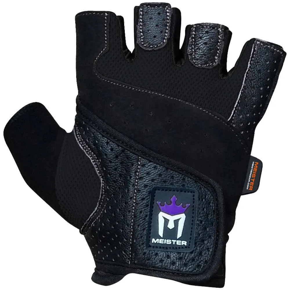 Meister Fit Grip Guanti Palestra Donna Nero Rosa S Antiscivolo