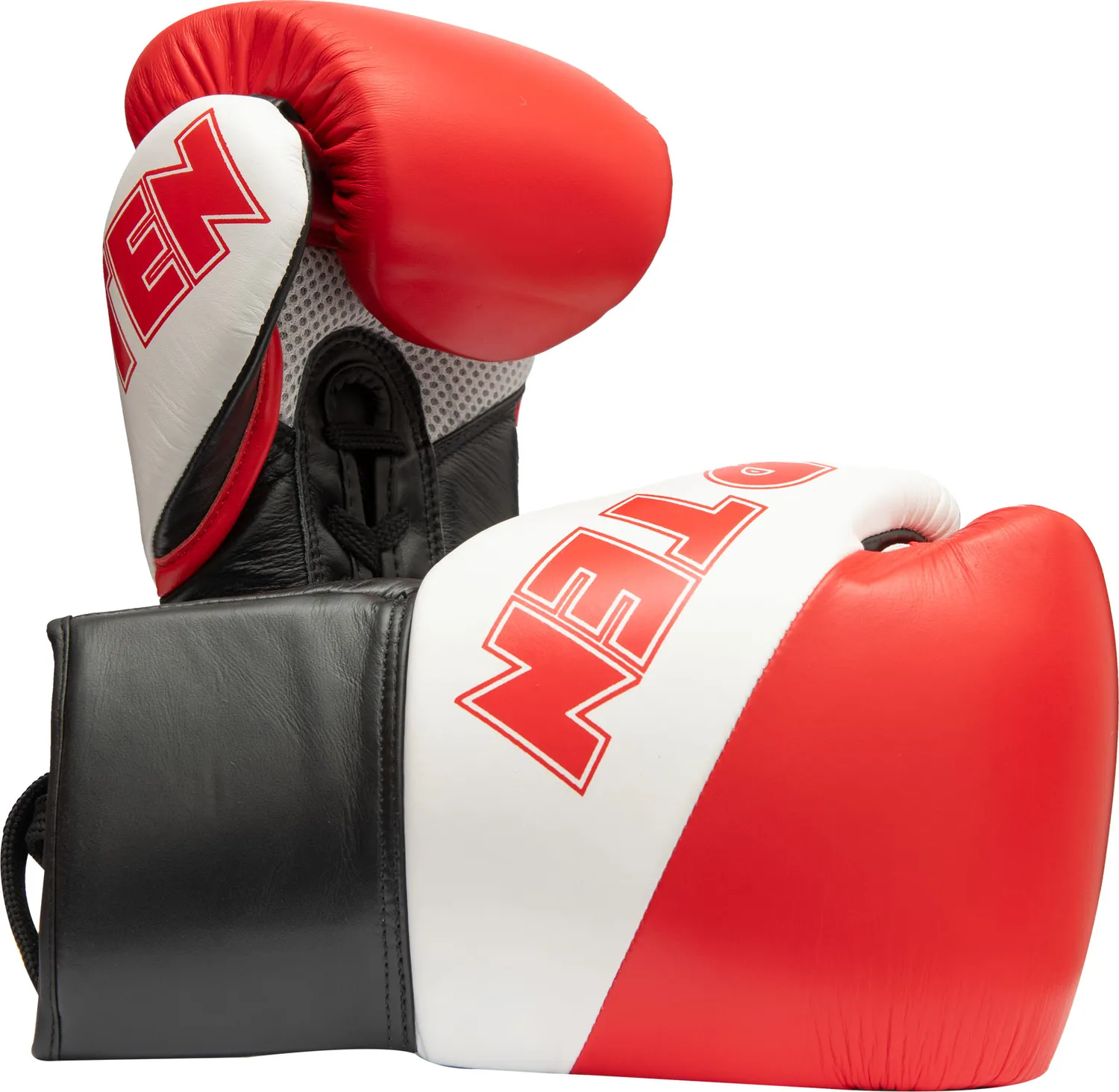 TOP TEN Pro X guanti boxe pelle vera kickboxing