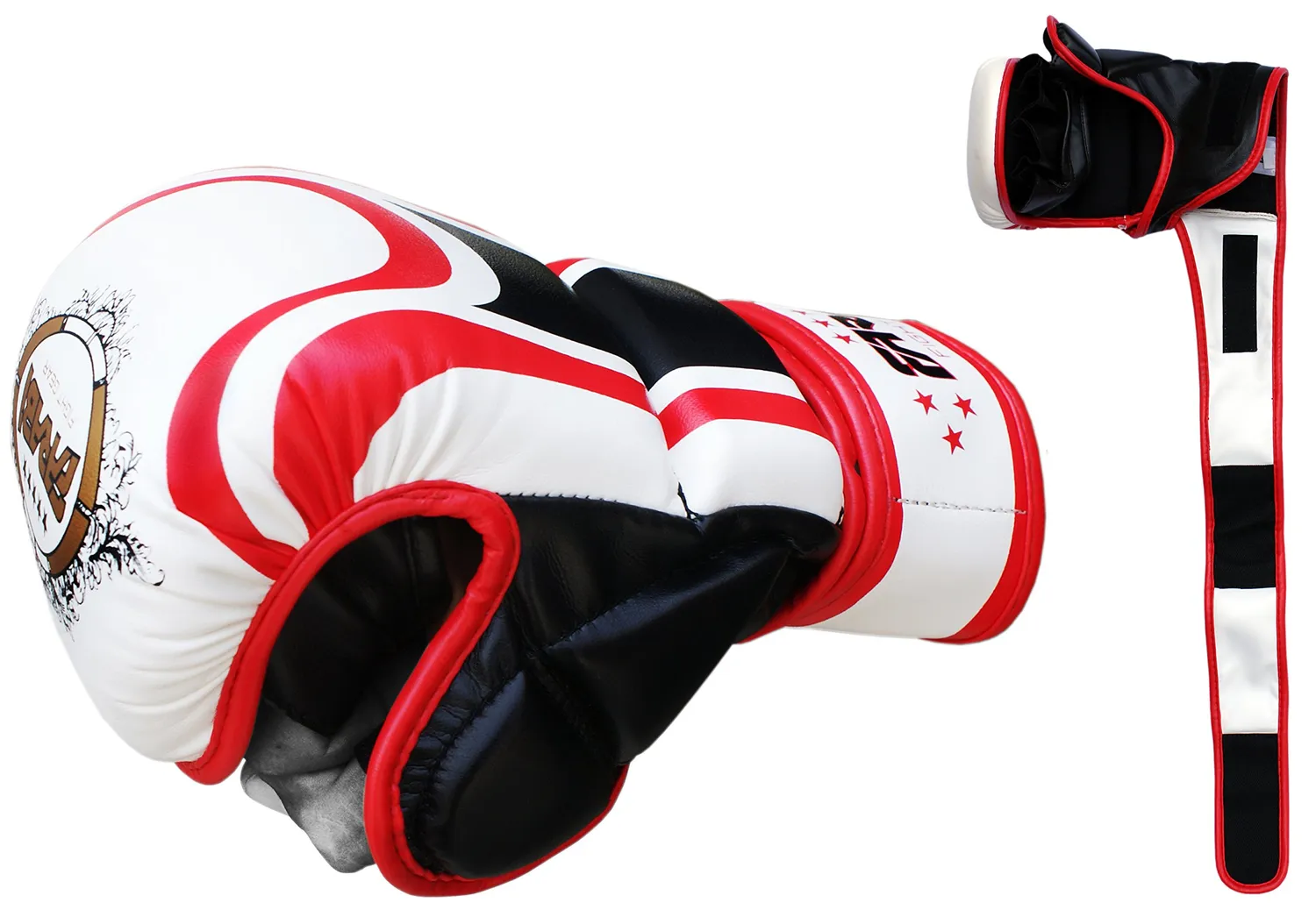 Farabi Sports Guanti MMA S/M Palmo Aperto Presa Lotta