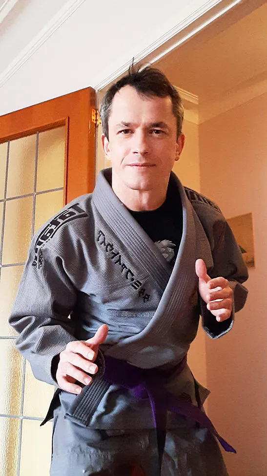 Tatami Fightwear Estilo Black Label kimono BJJ blu 550 gsm