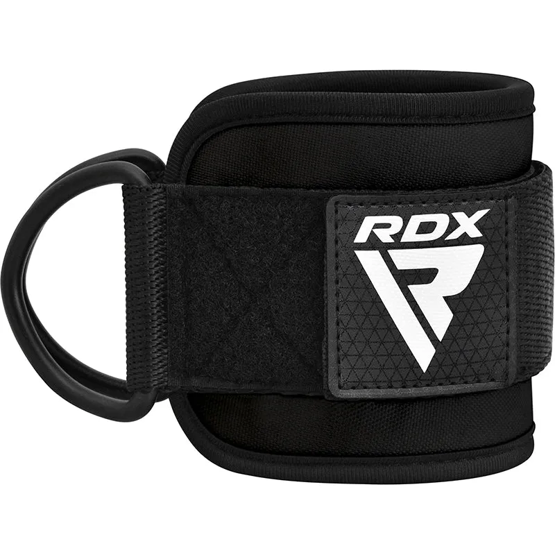 RDX A4 Cavigliere Cavo Palestra Nere Imbottite