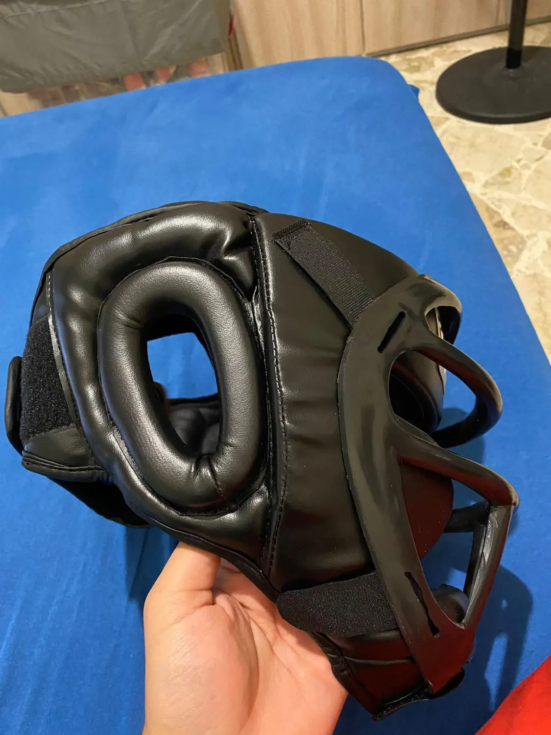 Farabi Caschetto Boxe Protezione Testa Pelle Sintetica