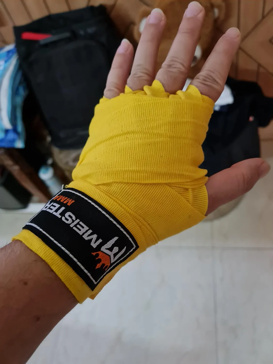Meister Fasce Boxe Semi Elastiche 457 cm Nere