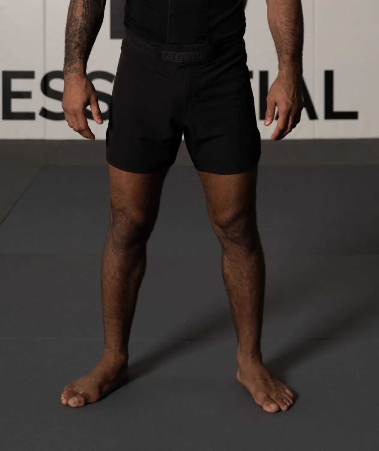 Tatami Pro Grappling Shorts pantaloncini no-gi neri elasticizzati
