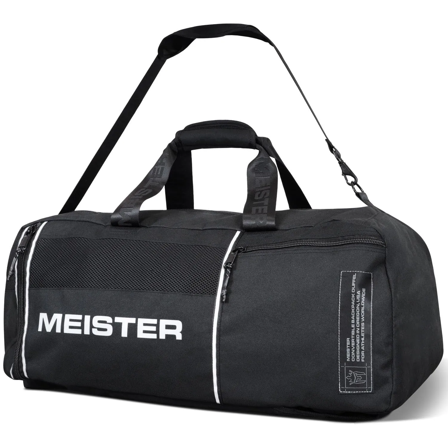 Meister Ventilato Borsone Zaino Nero Verde 66 cm