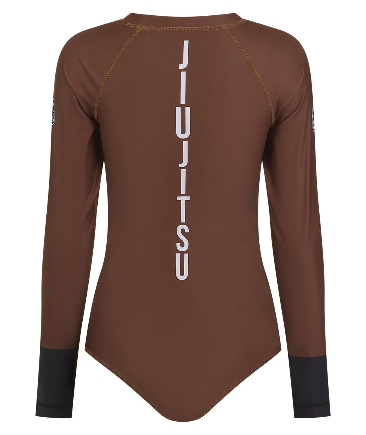 Tatami Helena Ranked leotard marrone manica lunga donna