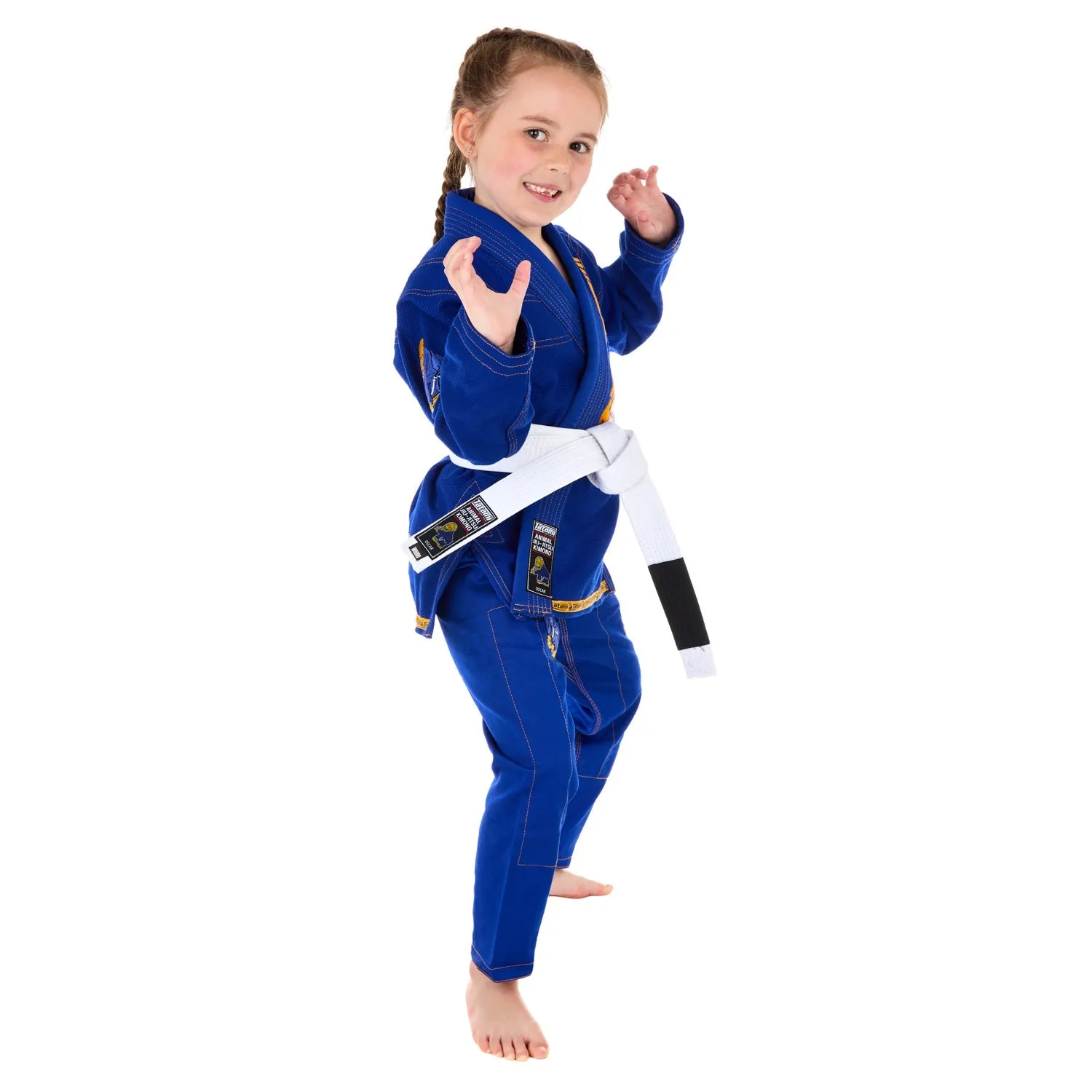 Tatami Meerkatsu Kids Animal kimono BJJ blu royal M0 cotone