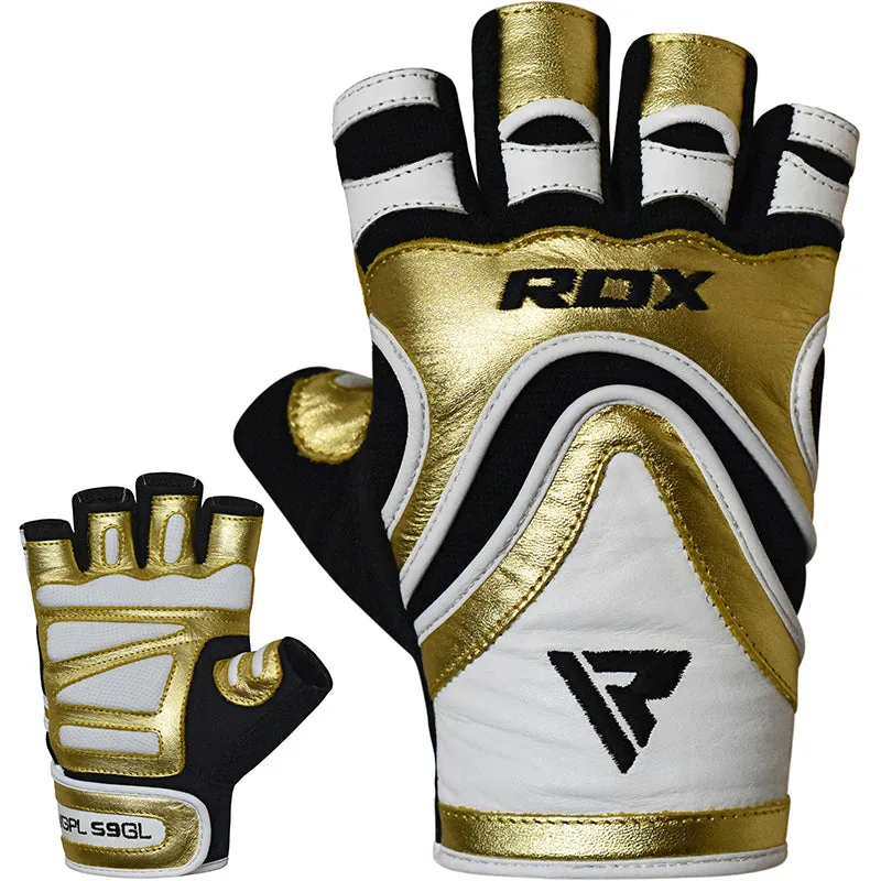 RDX S9 Guanti Palestra Pelle Nabuk Taglia L Antiscivolo