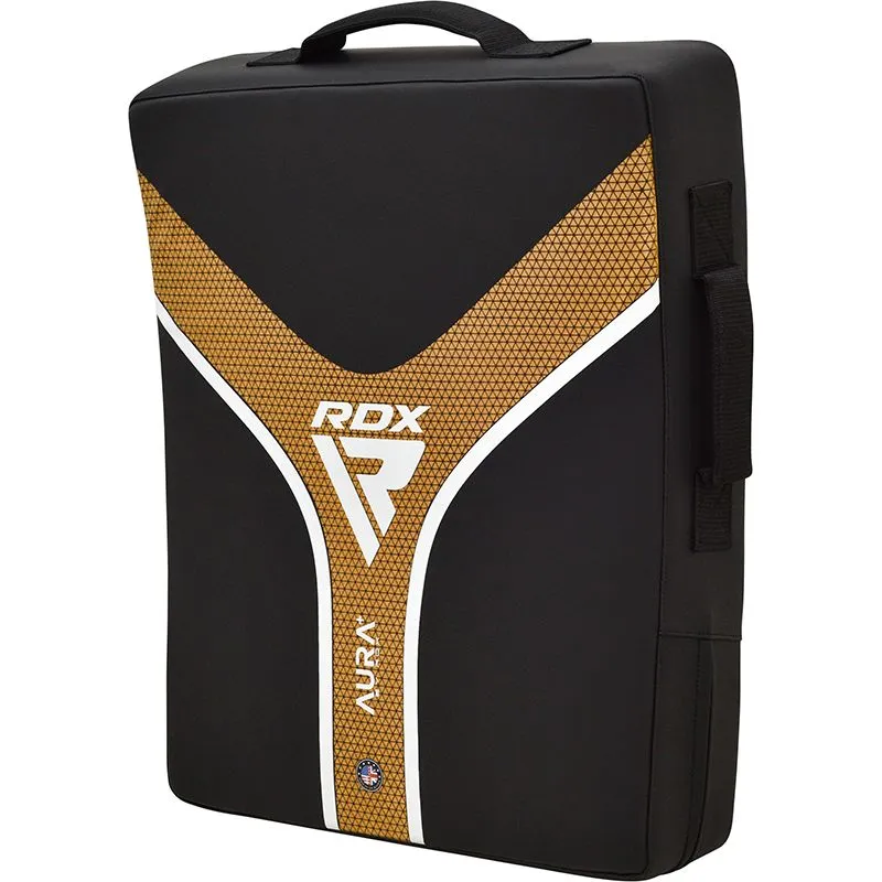 RDX Aura Plus T-17 Scudo Calci Rosso Nero Imbottito Heavy