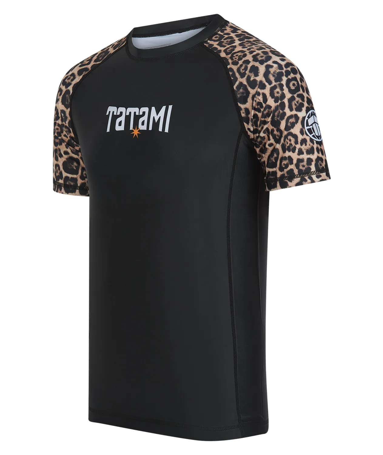 Tatami Fightwear Leopard rash guard maniche corte nera
