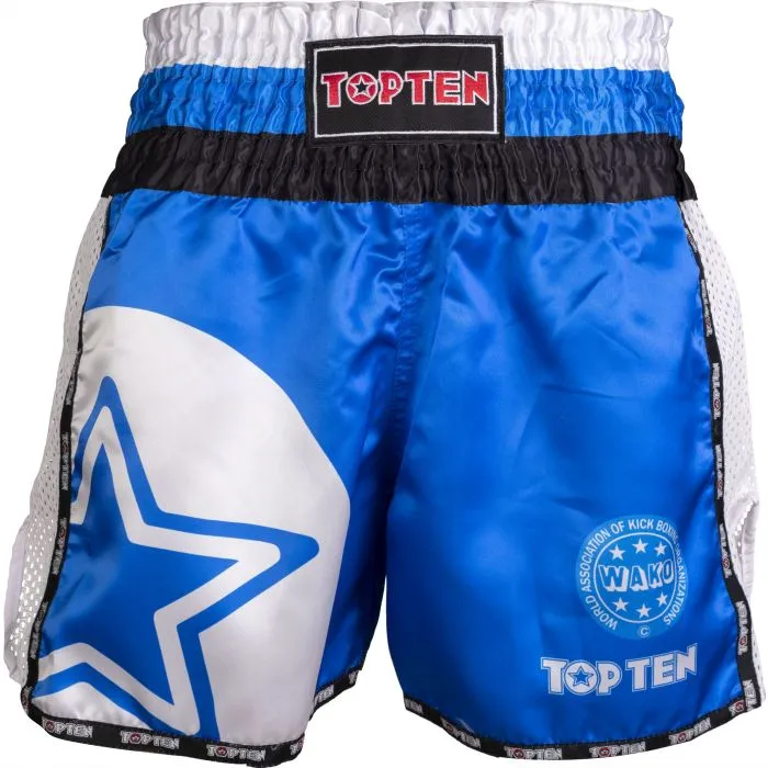 TOP TEN WAKO Star shorts kickboxing poliestere