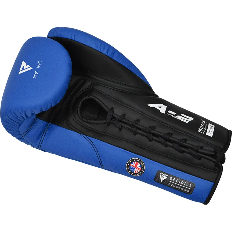 RDX Apex guantoni boxe lace-up rossi 10oz pro