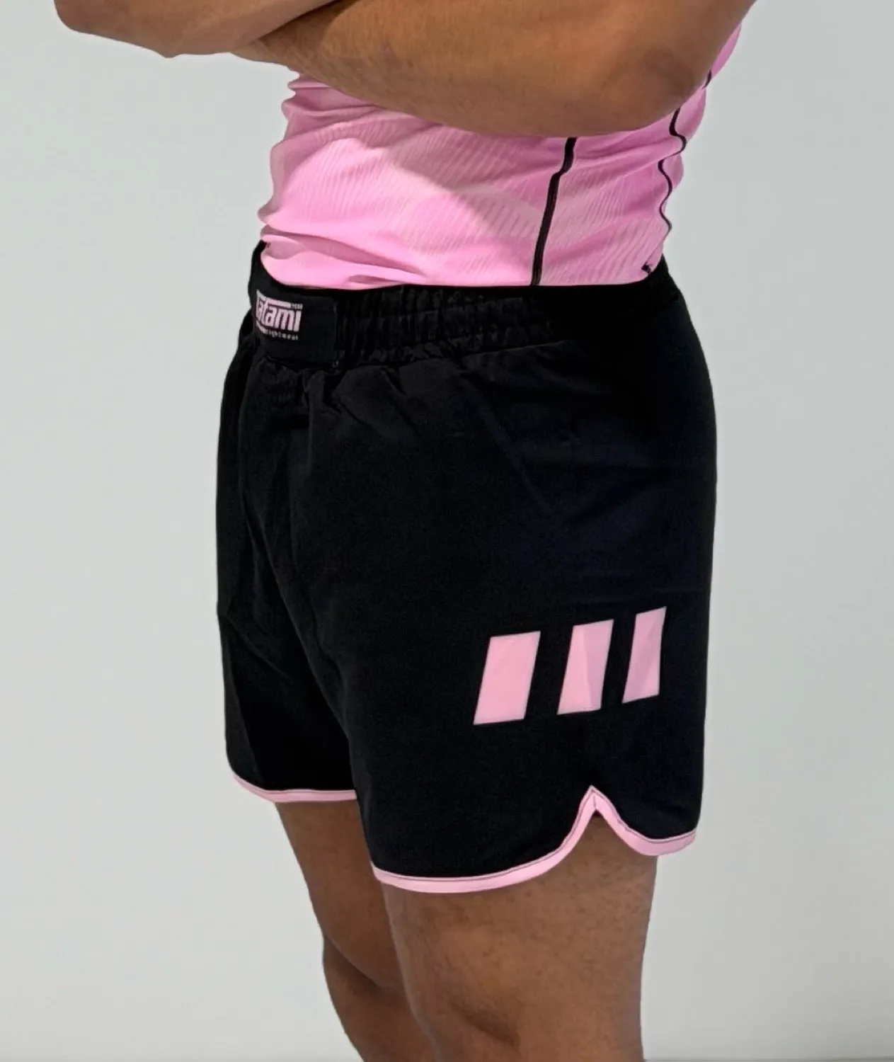 Tatami Nomad Pantaloncini No-Gi Rosa Nero Riciclati