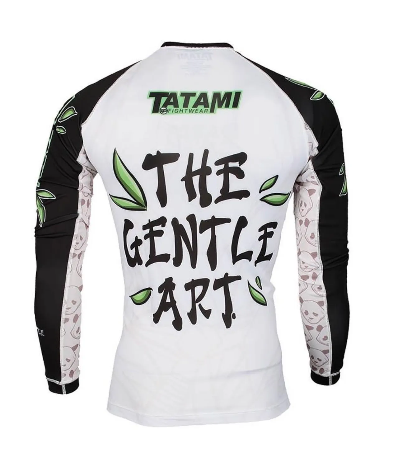 Tatami Gentle Panda rash guard uomo bianca manica lunga