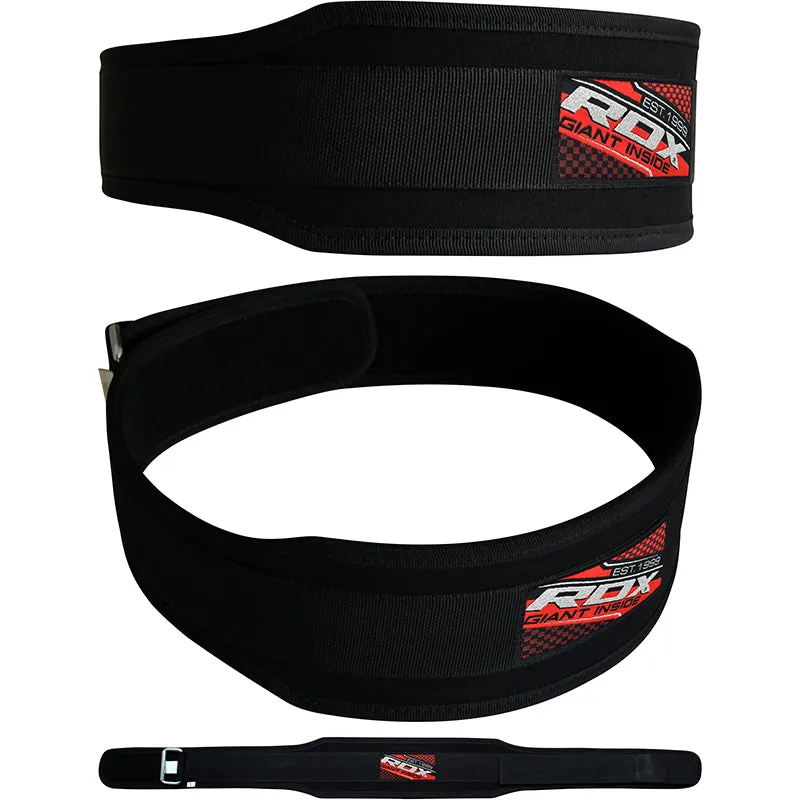 RDX 4R Cintura Palestra Neoprene Nera Supporto Lombare