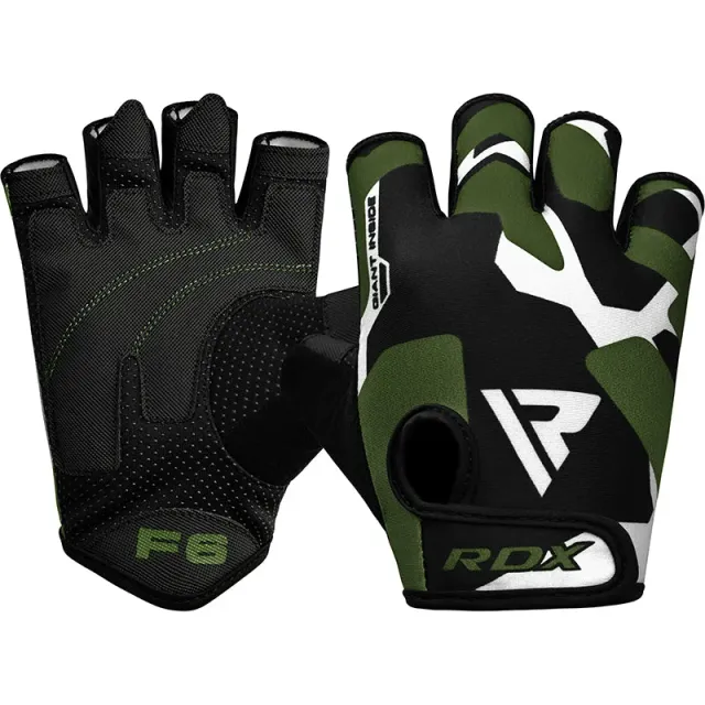 RDX F6 guanti palestra fitness grip gommato