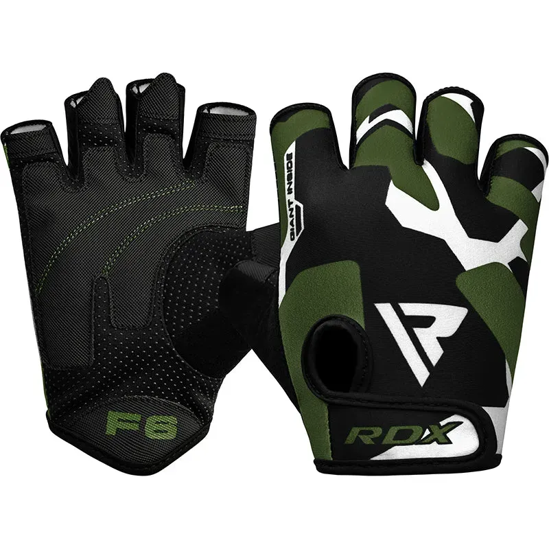 RDX F6 guanti palestra fitness grip gommato