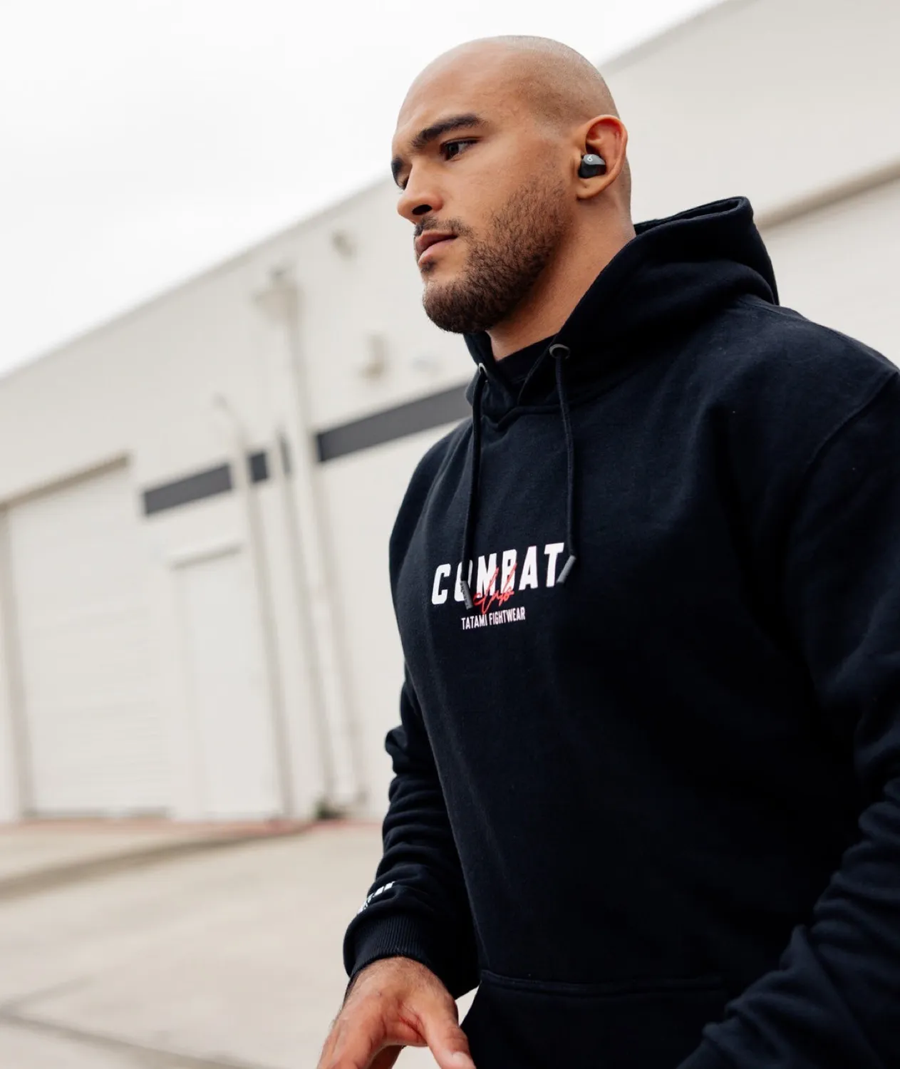 Tatami Combat Club Felpa Uomo Nera con Cappuccio