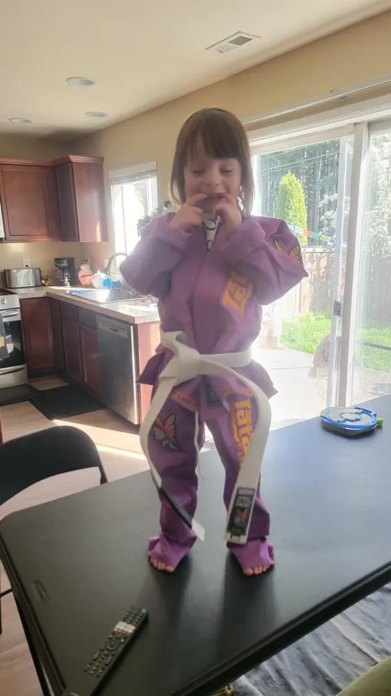 Tatami Meerkatsu Animal kimono BJJ bimbo viola farfalla cintura inclusa