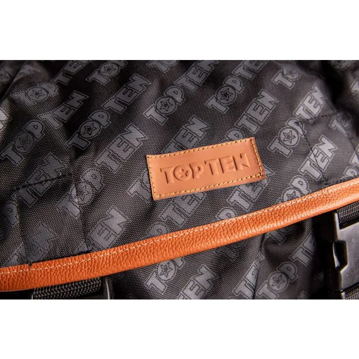 TOP TEN Daily zaino Nero-Marrone in poliammide