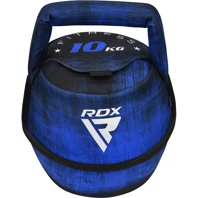 RDX F1 Kettlebell Morbida 10 kg Rossa in Cordura Sabbia-Ferro