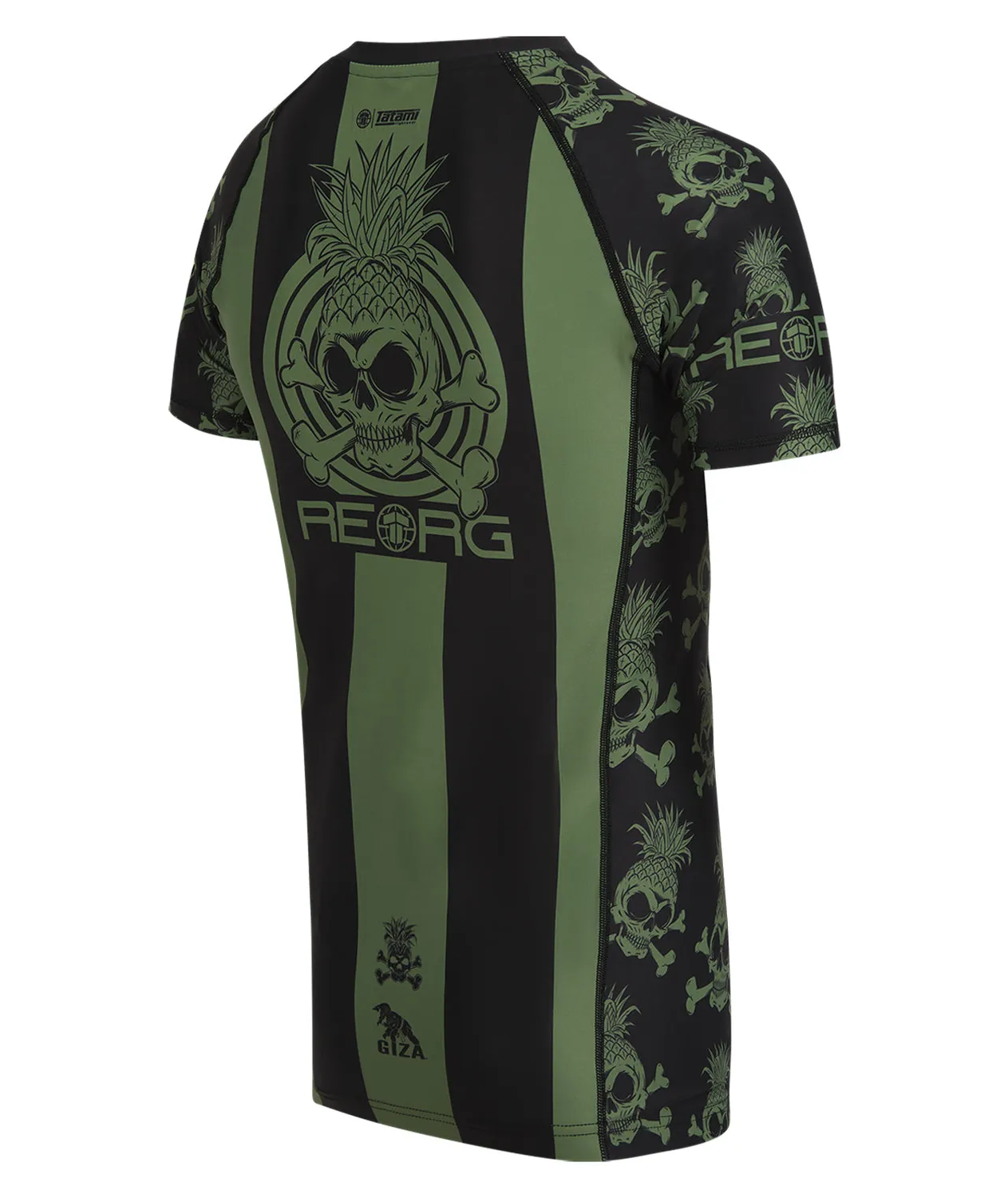 Tatami Reorg Rash Guard Khaki Manica Corta Uomo