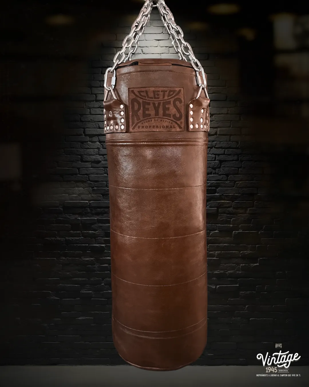 Cleto Reyes Vintage Costal Grande sacco boxe pelle marrone