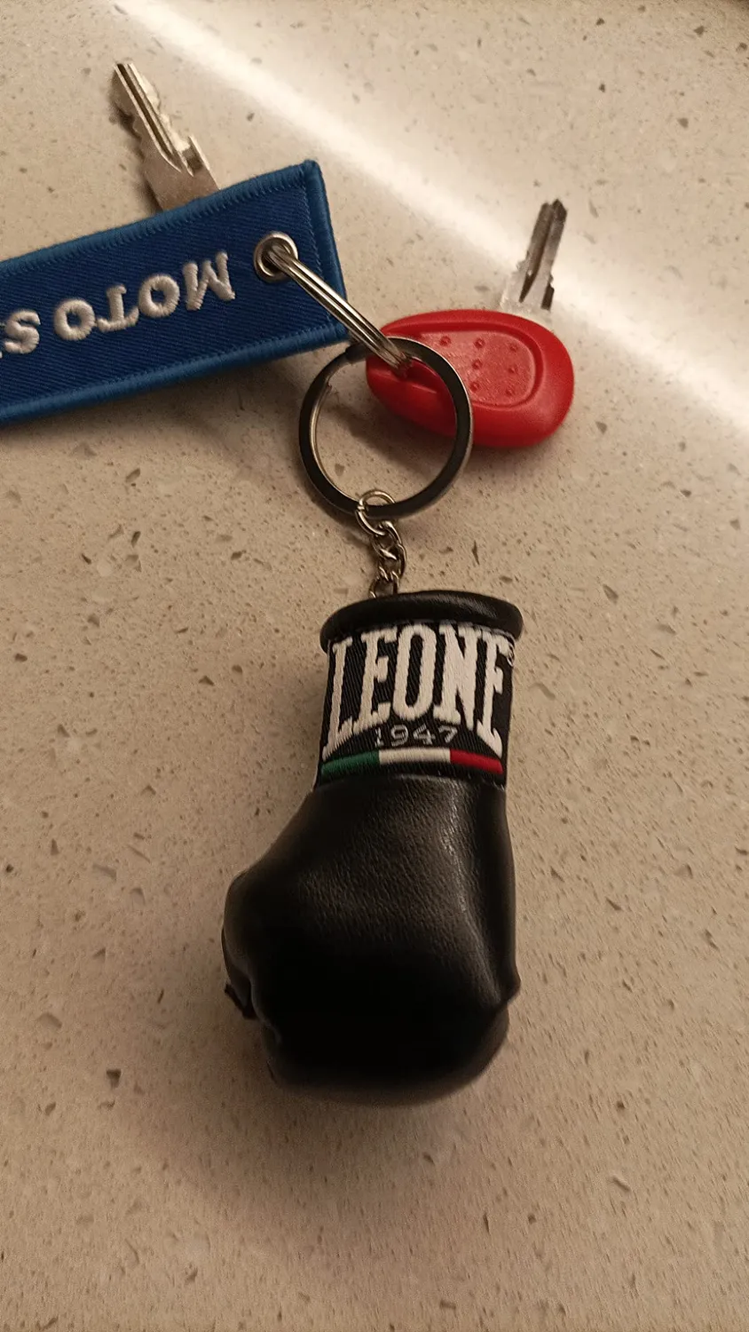 Leone1947 Guantino portachiavi mini guanto nero regalo