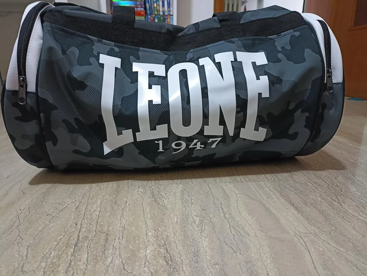Leone1947 Camouflage Borsone Sportivo Verde 45 Litri