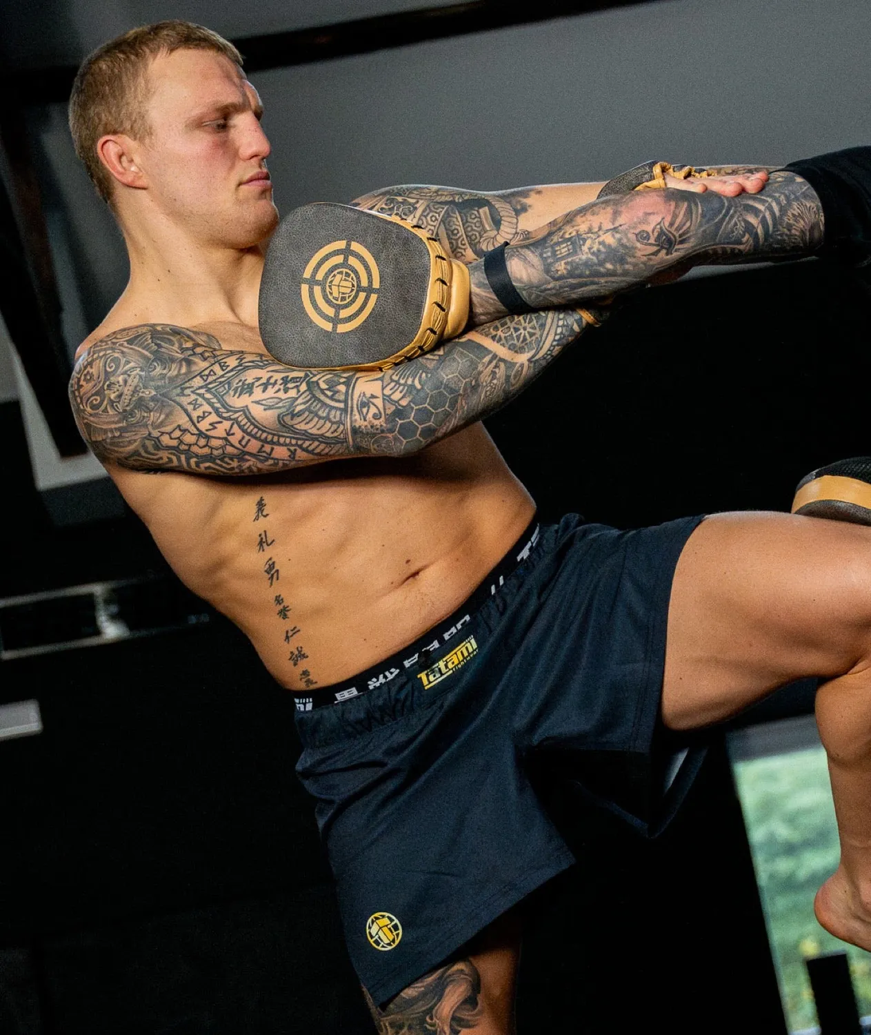 Tatami High Split Pantaloncini MMA Nero