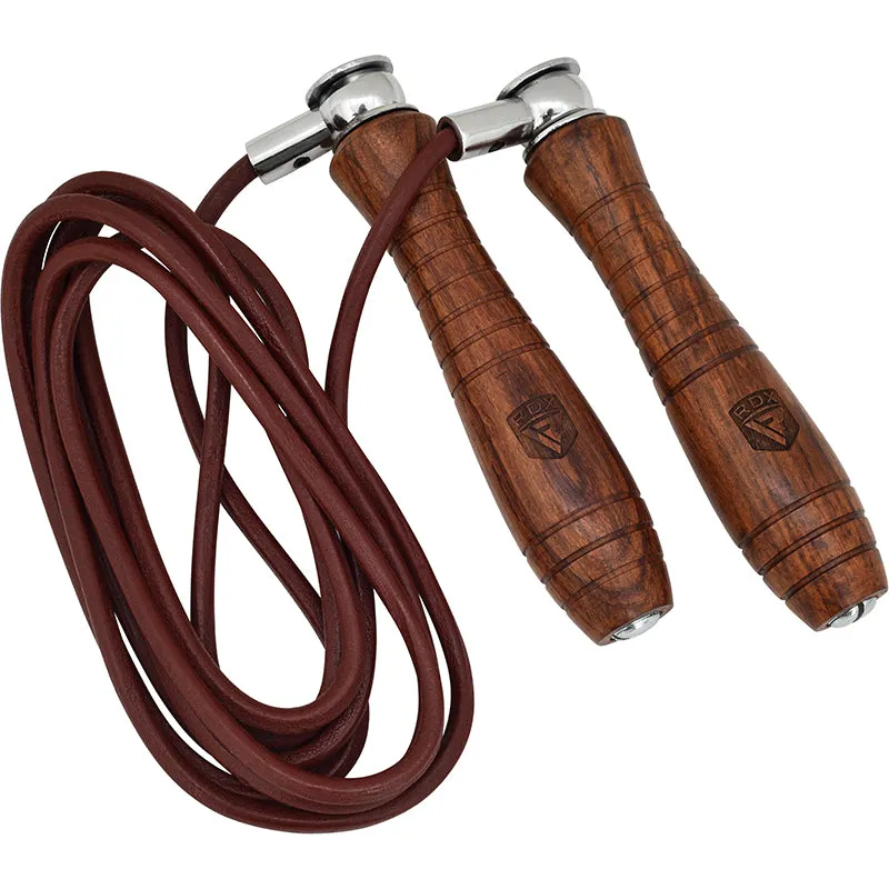 RDX L2 Corda Salto Pelle 9 Piedi Marrone