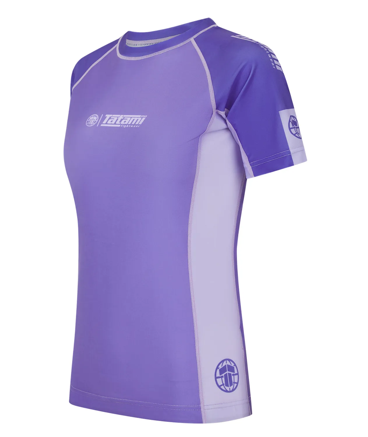 Tatami Contrast rash guard donna manica corta viola