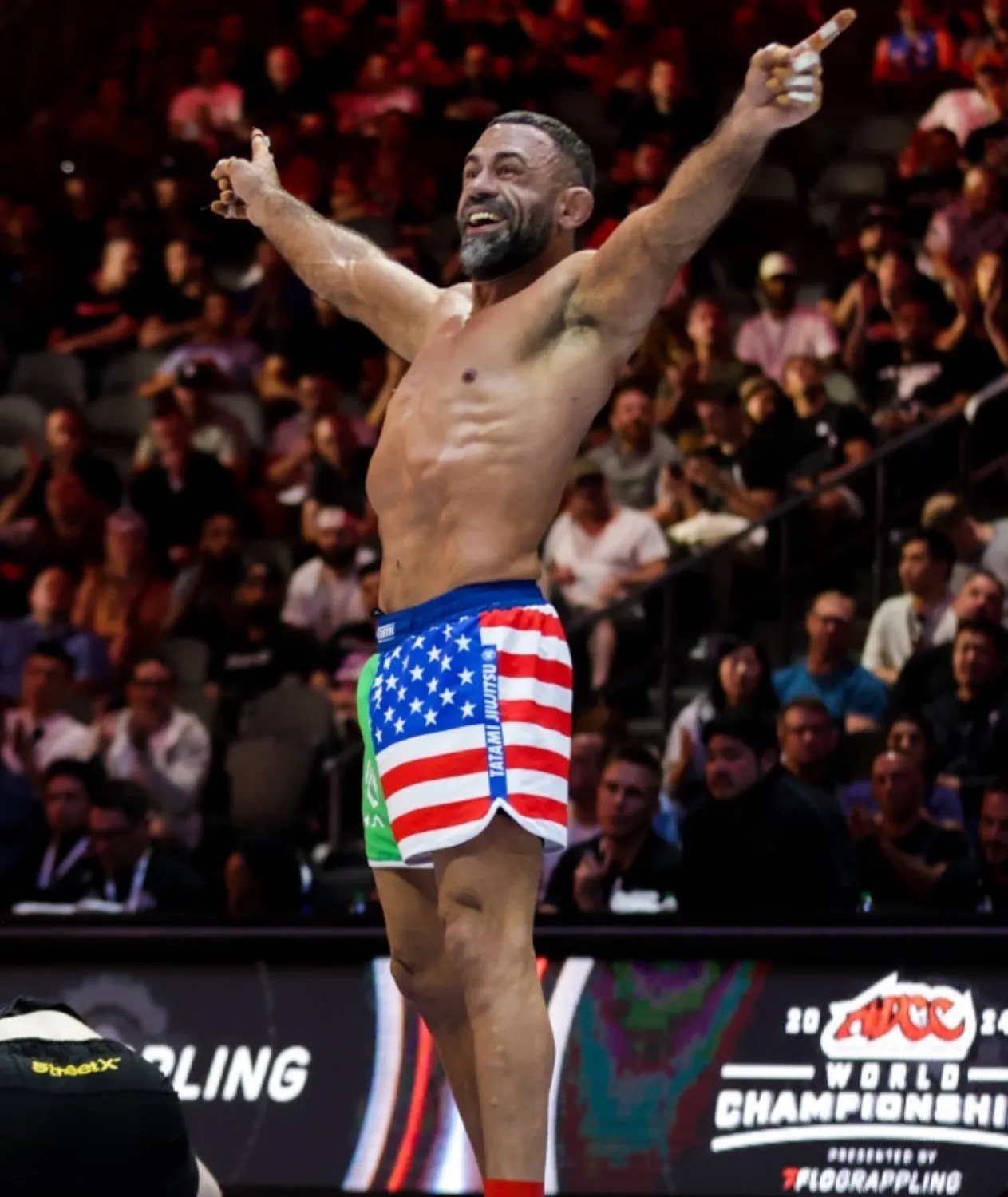 Tatami Vagner Rocha ADCC Shorts Grappling Blu Taglio Alto