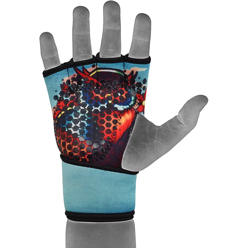 RDX T4 Guanti Palestra Sollevamento Pesi Aperti Neoprene